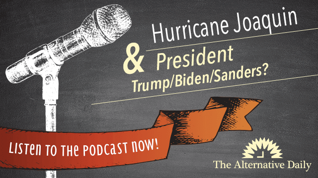 podcastHurricaneJoaquinPresidentTrumpBidenSanders_640x359