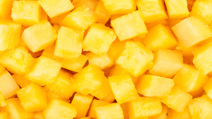 pineapple chuncks background