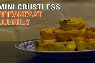 Crustless breakfast quiche recipe
