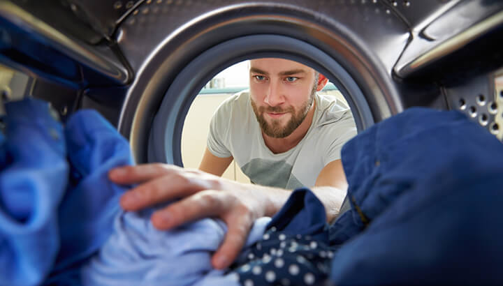 Brighten your colors and keep lint off your laundry with vinegar.