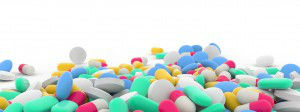assortment of colorful pills