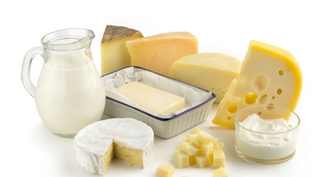 assortment of milk products