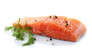 fresh raw salmon