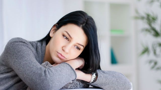 Portrait of a sad woman