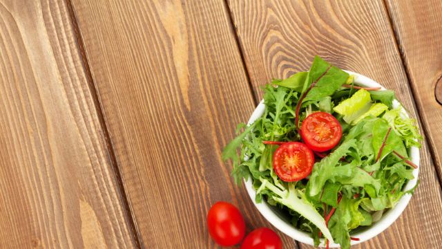 Healthy salad with tomatoes