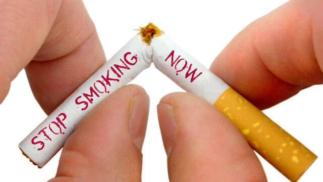 Stop smoking now