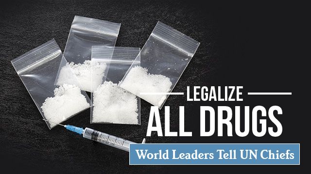 Legalize All Drugs World Leaders Tell UN Chiefs