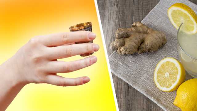 Healing benefits of a lemon and ginger shot