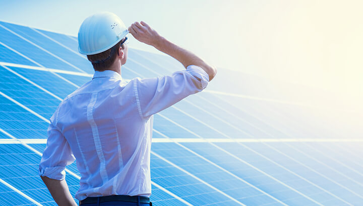 Green company solar panels