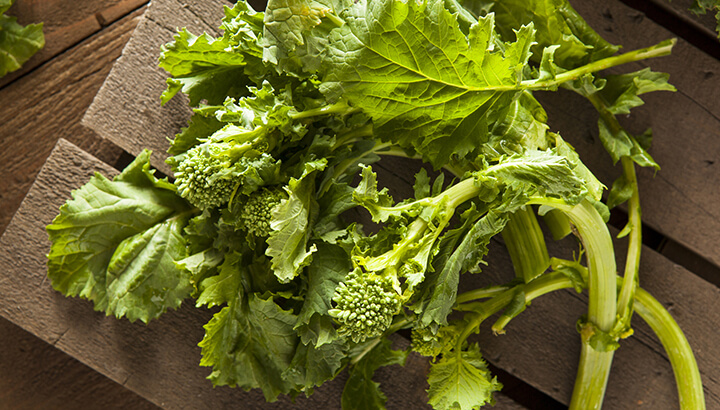Rapini is a strange green food to eat more of