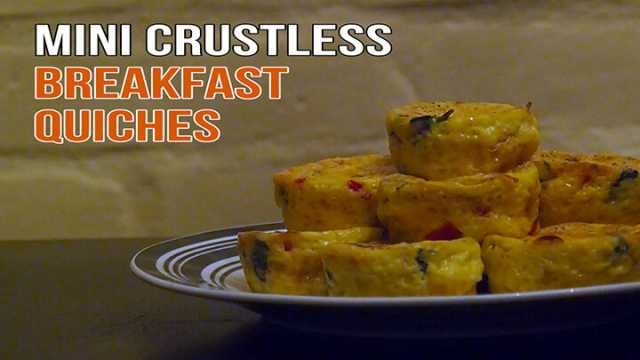 Crustless breakfast quiche recipe