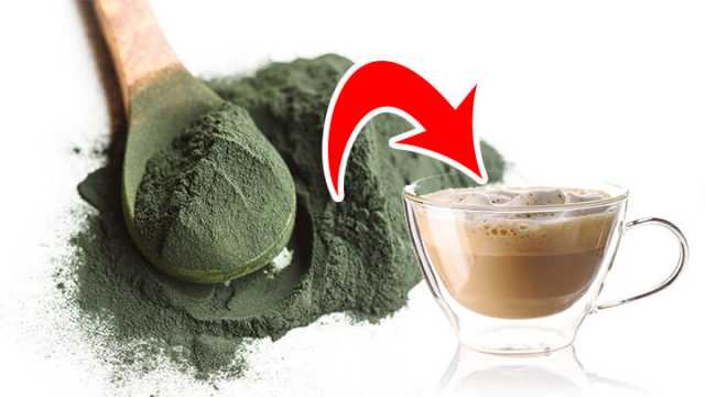 Add spirulina to your coffee