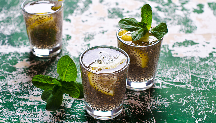 Chia seeds, lemon, honey and cayenne are a healthy way to spice up your water