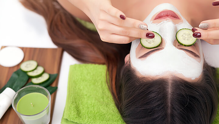 Cucumbers can help moisturize the skin around your eyes.