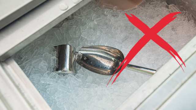 Why you should never order ice