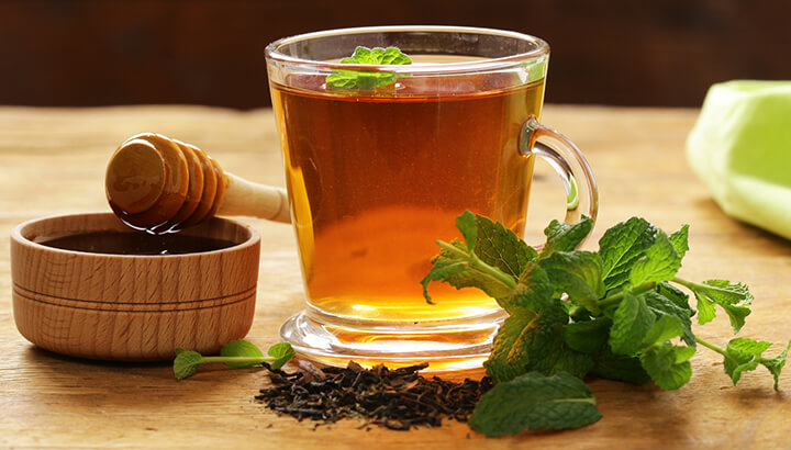Of several ancient remedies, mint tea is popular for stomach issues.