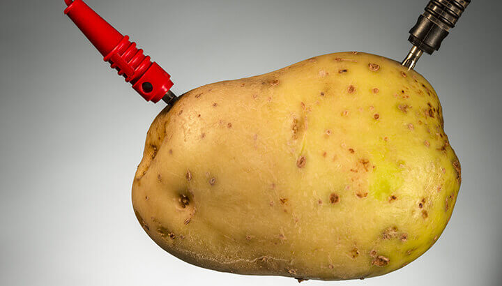 Potatoes can create a small electrical charge.