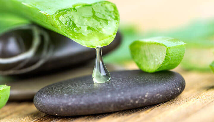 Aloe vera is one of the best natural moisturizers for treating rosacea.