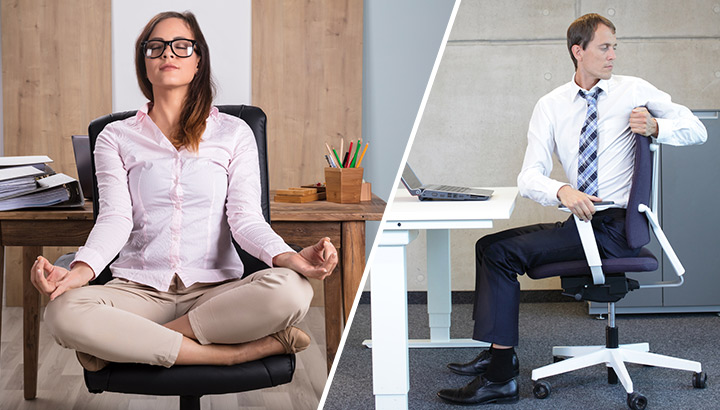 13 Chair Yoga Poses To Do When You Are Sitting At The Office   Yoga To Do At Your Desk 