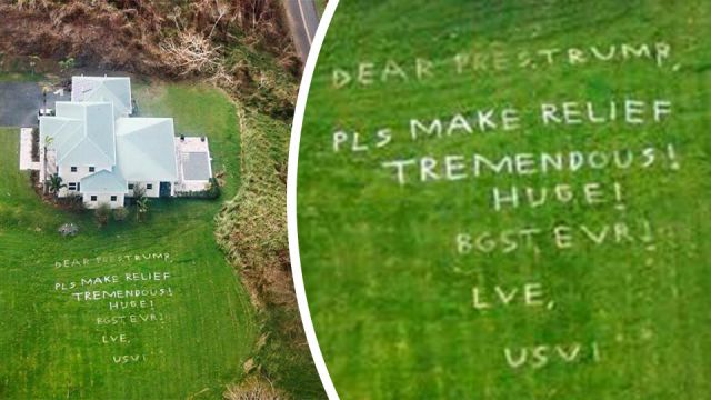 USVI sends President Trump a message