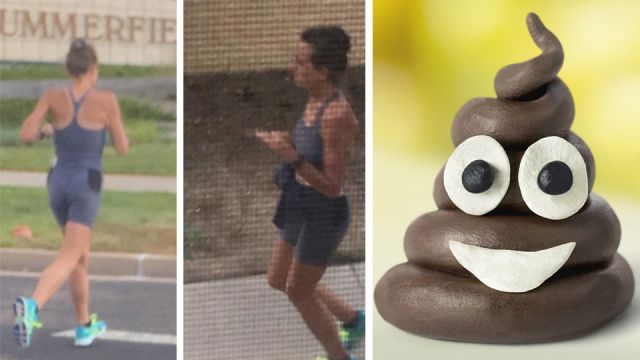 Family begs mad pooper to stop defacating on lawn