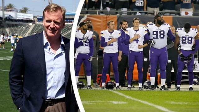 BREAKING: NFL Commissioner Roger Goodell Says “Stand For National Anthem”