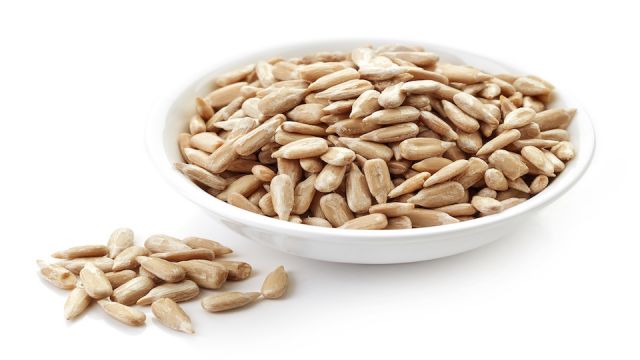 bowl of sunflower seeds