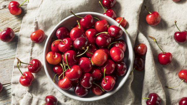 Raw Red Organic Cherries
