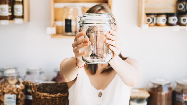 Zero Waste Minimalist Lifestyle. Shopping in Plastic Free Store