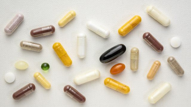 vitamins and supplements background