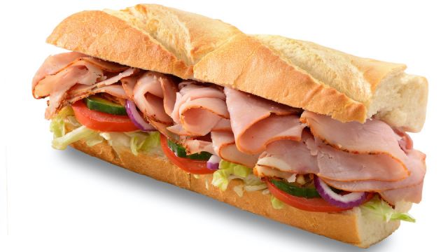 Hamsaladsubsandwich